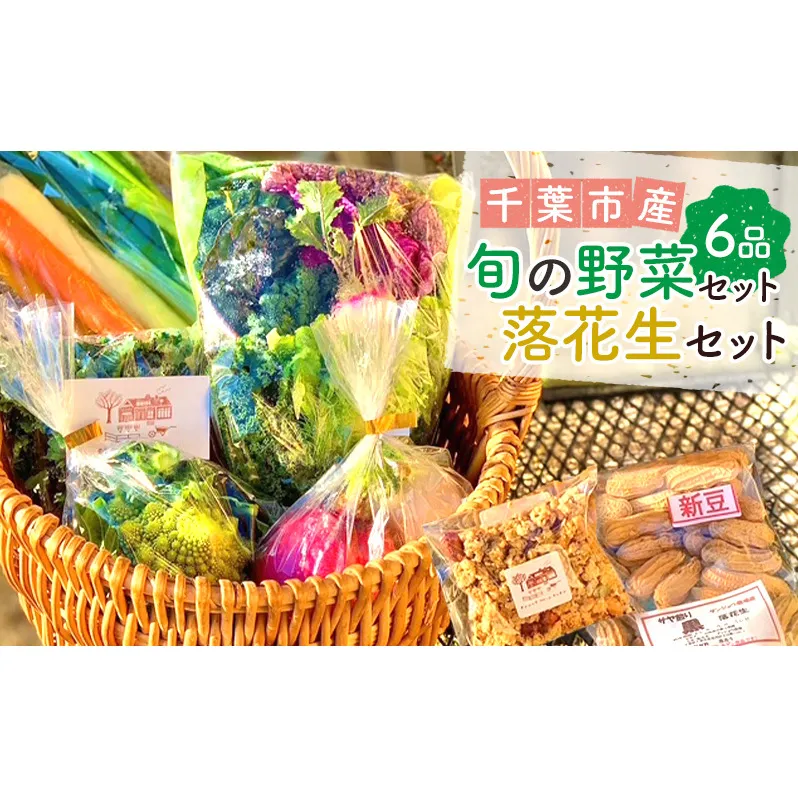 旬の野菜セット6品 落花生 セット 野菜 野菜セット 野菜詰め合わせ 詰め合わせ やさい 千葉市 千葉県