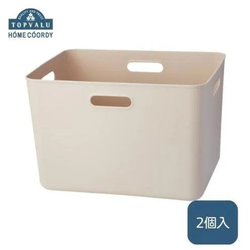 ホームコーディ　やわらか収納ボックスレギュラー深型　グレージュ　2個入 イオンリテール 家具