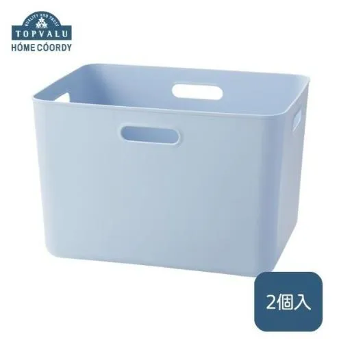 ホームコーディ　やわらか収納ボックスレギュラー深型　ブルー　2個入 イオンリテール 家具