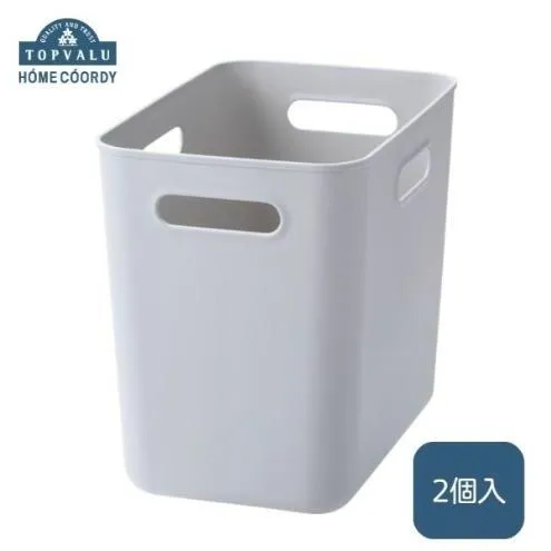 ホームコーディ　やわらか収納ボックスハーフ　深型　グレー　2個入 イオンリテール 家具
