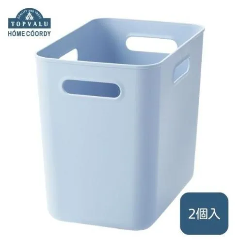 ホームコーディ　やわらか収納ボックスハーフ　深型　ブルー　2個入 イオンリテール 家具