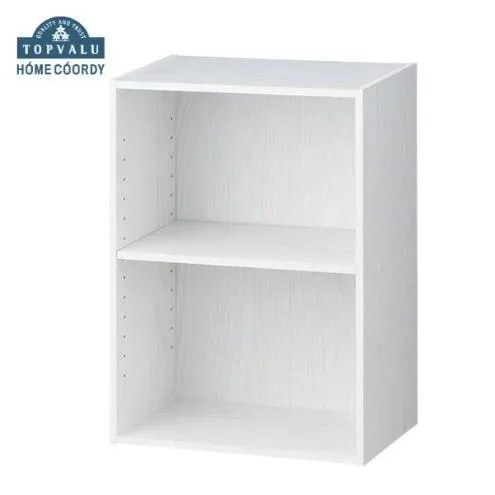 ホームコーディ　積み重ねできるカラーボックス 2段　ホワイト イオンリテール 家具