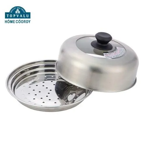 ホームコーディ　ステンレス製　ドーム型蒸し器セット 20-22cm  イオンリテール 調理　料理