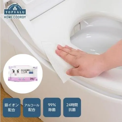 ホームコーディ　流せるお掃除シート　トイレ用　5個入 イオンリテール 日用品