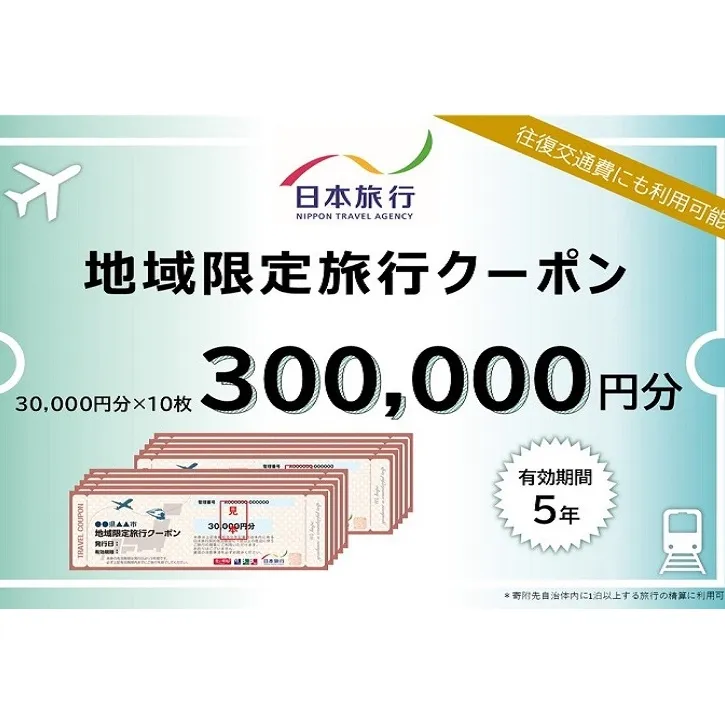 千葉県成田市　 日本旅行　地域限定旅行クーポン300,000円分 宿泊・体験