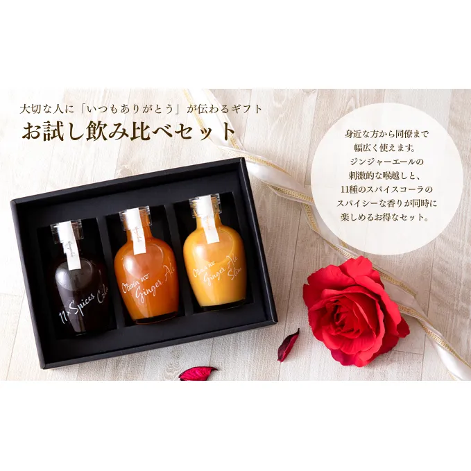 ギフト スパイス ドリンク お試し 飲み比べ セット コーラ ジンジャーエール 炭酸　【 飲料 果汁飲料 ジュース 加工食品 スパイスドリンク 】 