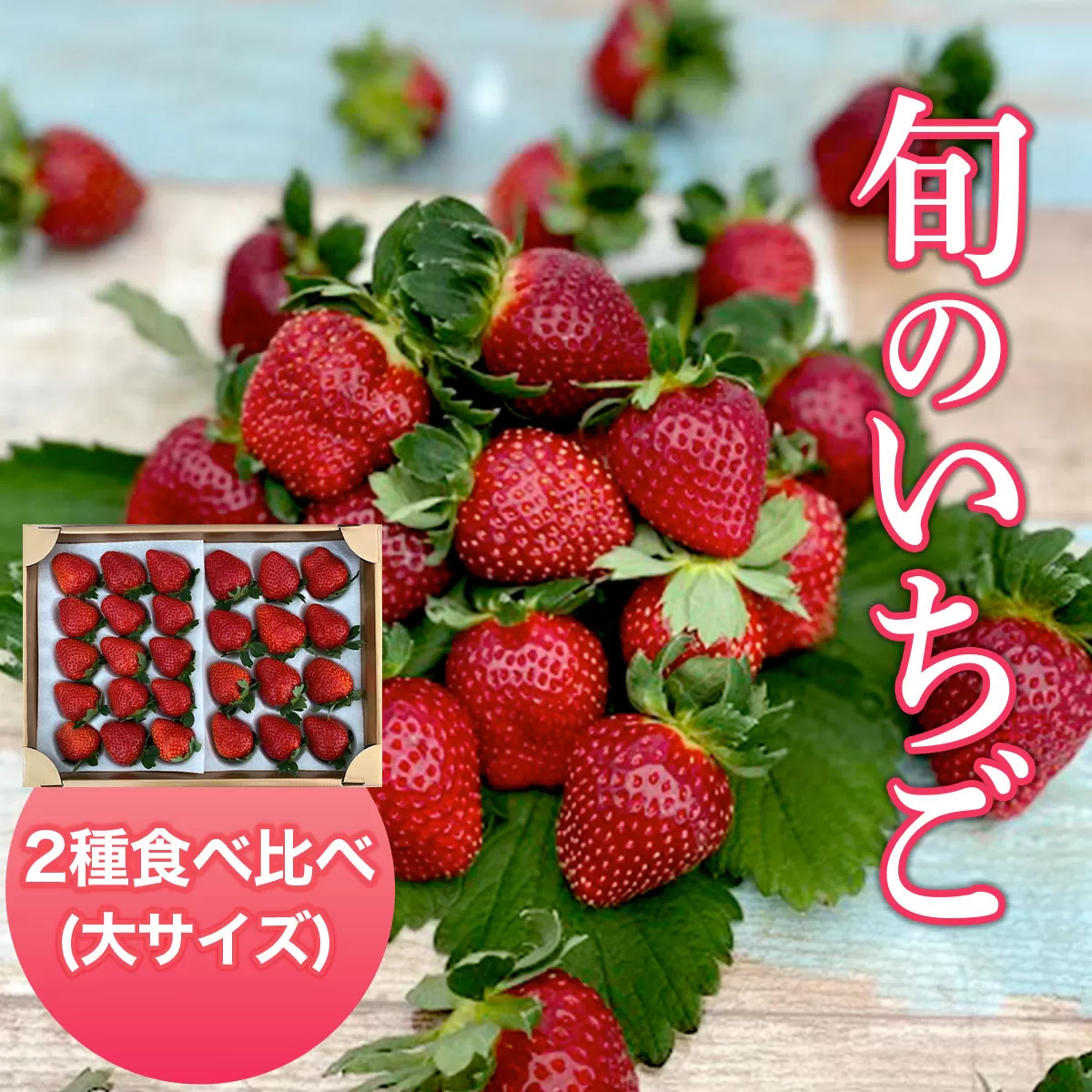 【2025年1月発送開始】＜旬のいちご＞2種食べ比べ（大サイズ） AB004