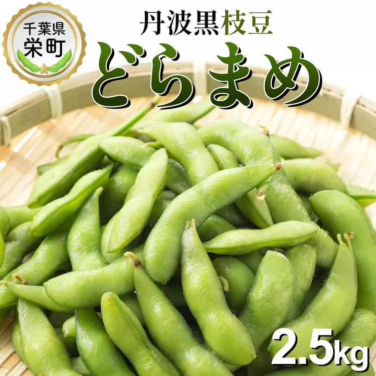 栄町の特産品　どらまめ枝豆2.5kg　数量限定　※2025年10月中旬～10月下旬頃に順次発送予定　※沖縄・離島への配送不可｜枝豆 えだまめ 数量限定 おつまみ お弁当 健康 13-9 黒枝豆