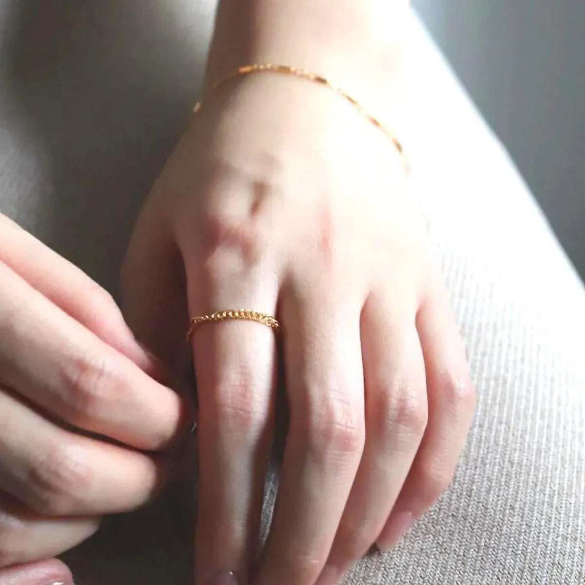 【LENERAオリジナルリング】thick shine ring / 14kgf(5号)