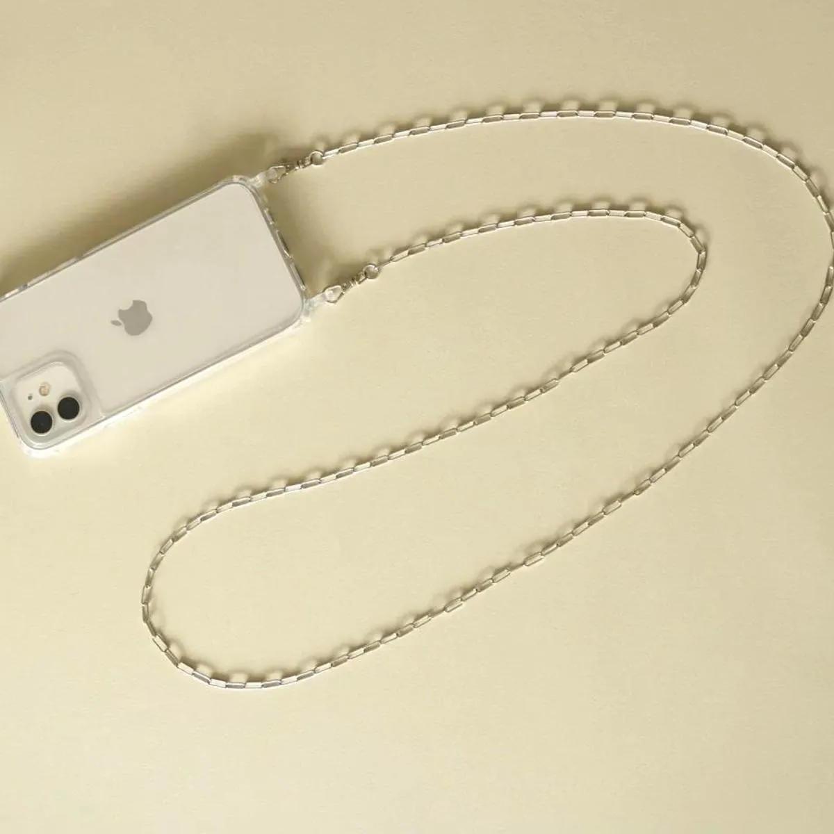 【LENERAオリジナルスマートフォンショルダー】 smartphone shoulder - shine - / silver