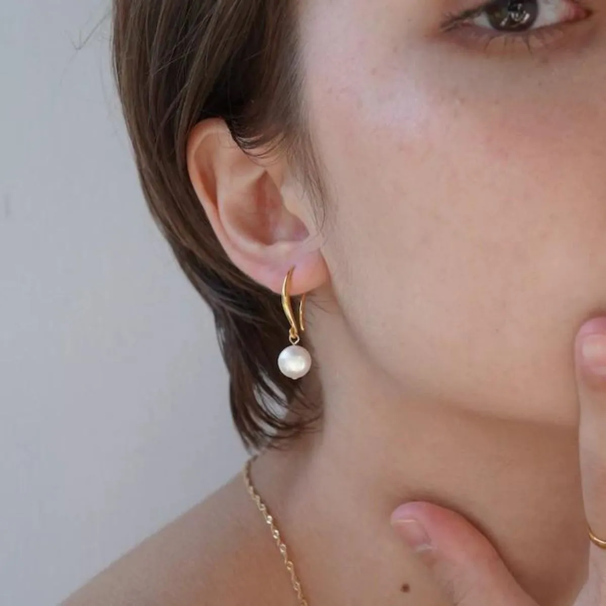 【LENERAオリジナルピアス】pearl hook pierce