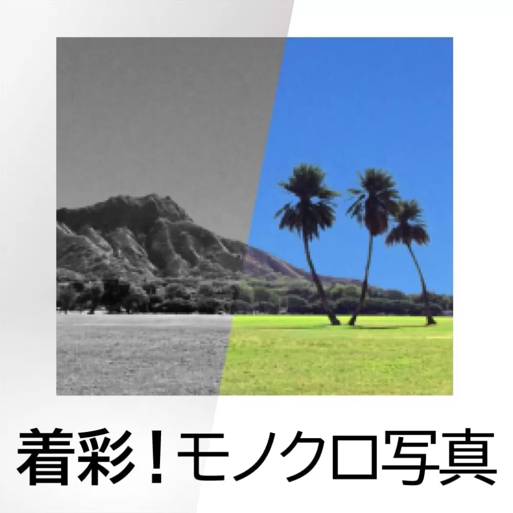 着彩！モノクロ写真 カード版 【166012】写真 カラー写真 カラー画像 ソフト 簡単 着彩