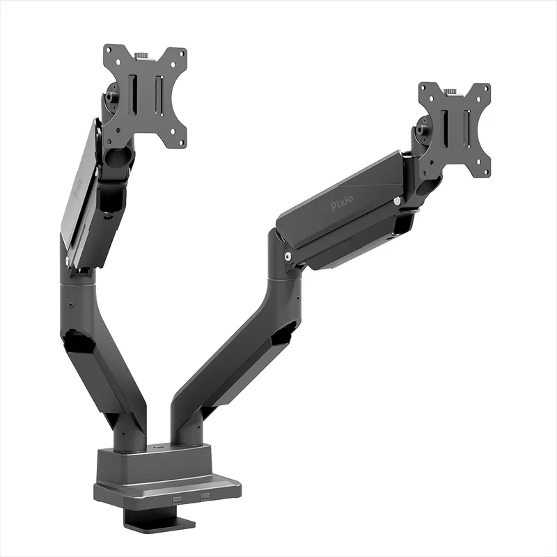 Pixio モニターアーム デュアル 耐荷重15kg/1本 ブラック/黒 PS2D ＜パッケージ傷あり＞【 モニターアーム 神奈川県 小田原市 】
