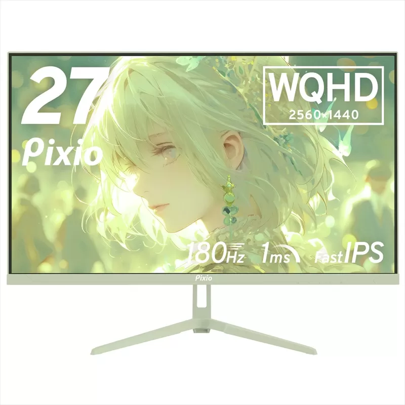Pixio ゲーミングモニター 27インチ WQHD 180Hz IPS ミントグリーン/緑 PX278WAVEMT【 神奈川県 小田原市 】