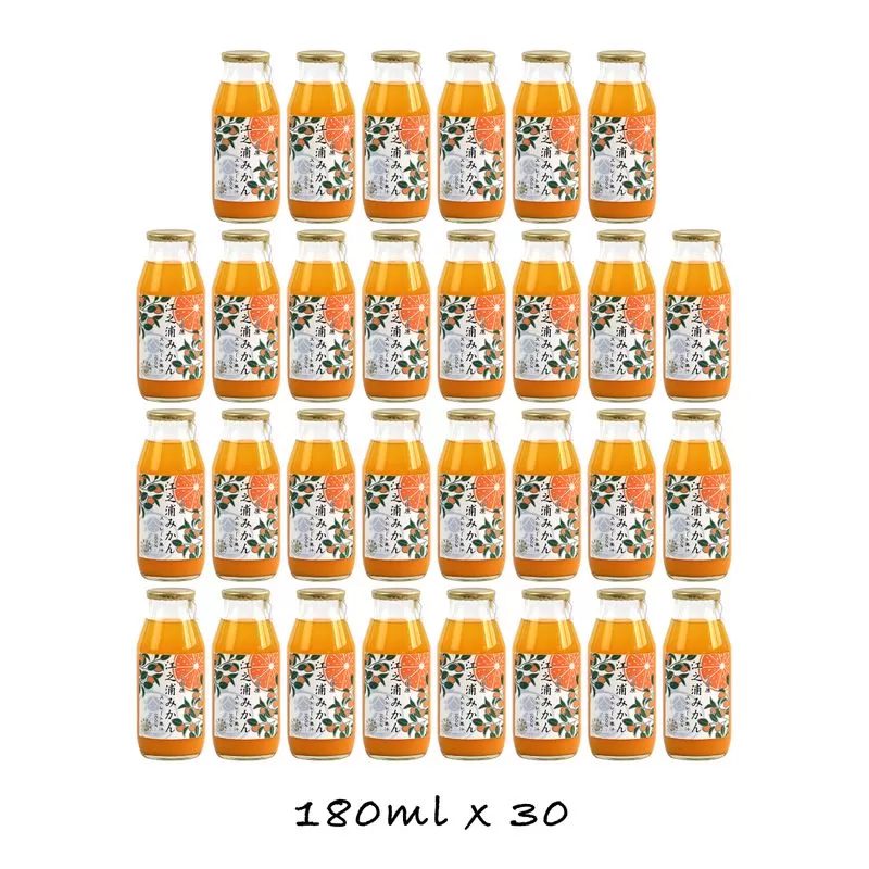 小田原産江之浦みかん１００％ストレートジュース１８０ml３０本