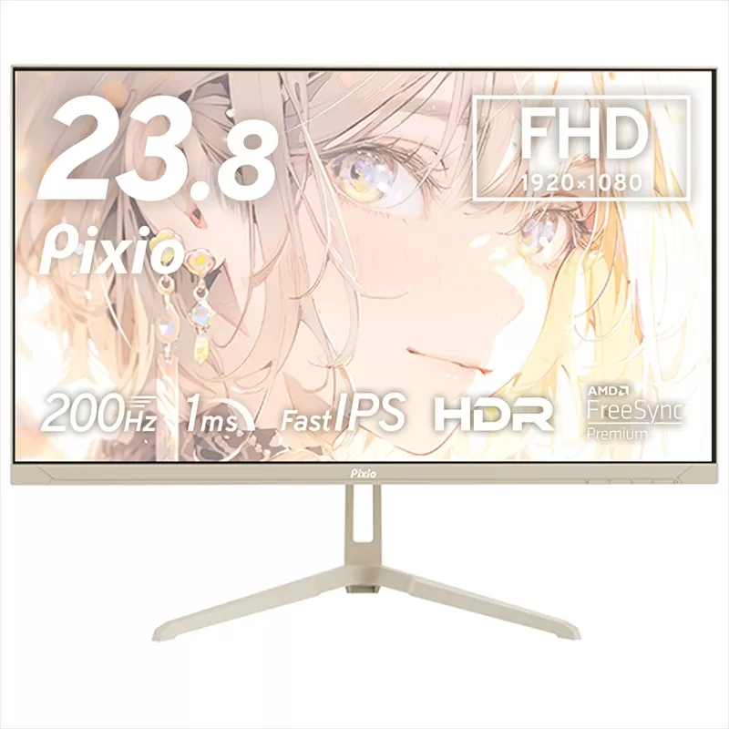 Pixio ゲーミングモニター 23.8インチ FHD 200Hz IPS ベージュ PX248WAVEBE【 神奈川県 小田原市 】