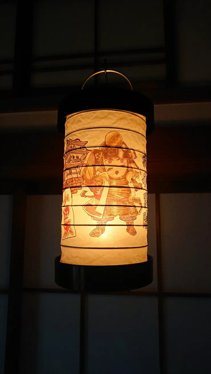 ゆらぎLEDちょうちん　北条氏康（三代）【ゆらぎ 提灯 ちょうちん LED電球 和紙 やわらかい灯り 最新技術 ゆらぐＬＥＤ電球 炎のよう 小田原型ちょうちん リアルキャンドルLEDランプ 神奈川県 小田原市 】