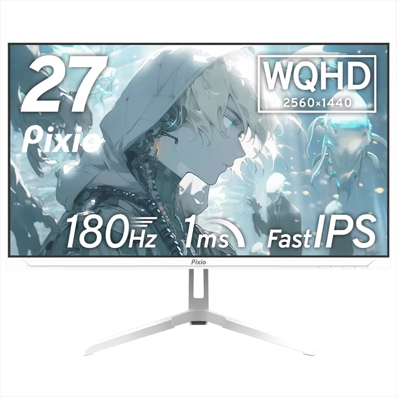 Pixio ゲーミングモニター 27インチ WQHD 180Hz IPS ホワイト/白 PX278WAVEW【 神奈川県 小田原市 】