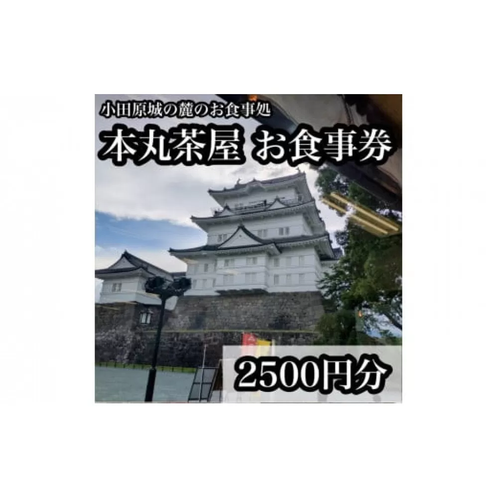 小田原城の麓のご飯屋さん　本丸茶屋御食事券 2500円分【 お食事券 神奈川県 小田原市 】