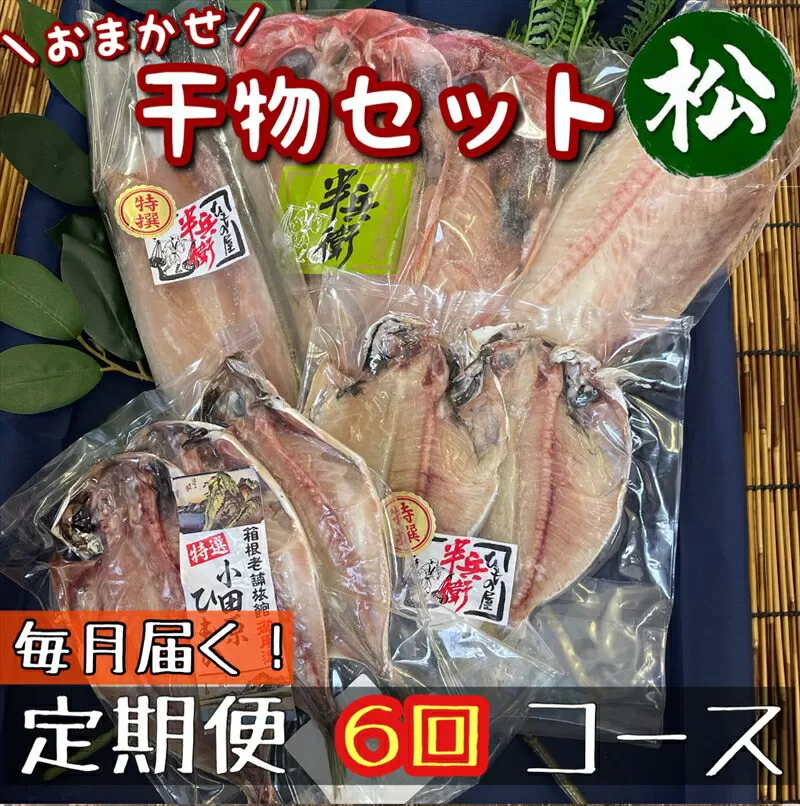 【毎月定期便6回】厳選！小田原の旬の干物セット 松【 まぐろや 神奈川県小田原市 】