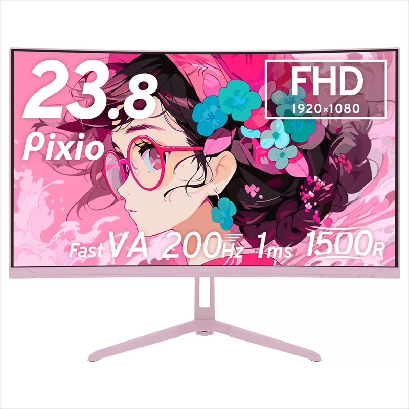 Pixio ゲーミングモニター 23.8インチ FHD 200Hz Fast VA ピンク PXC248WAVEK【 神奈川県 小田原市 】
