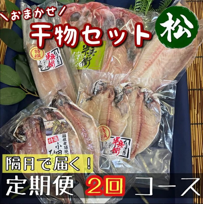 【隔月定期便2回】厳選！小田原の旬の干物セット 松【 まぐろや 神奈川県小田原市 】