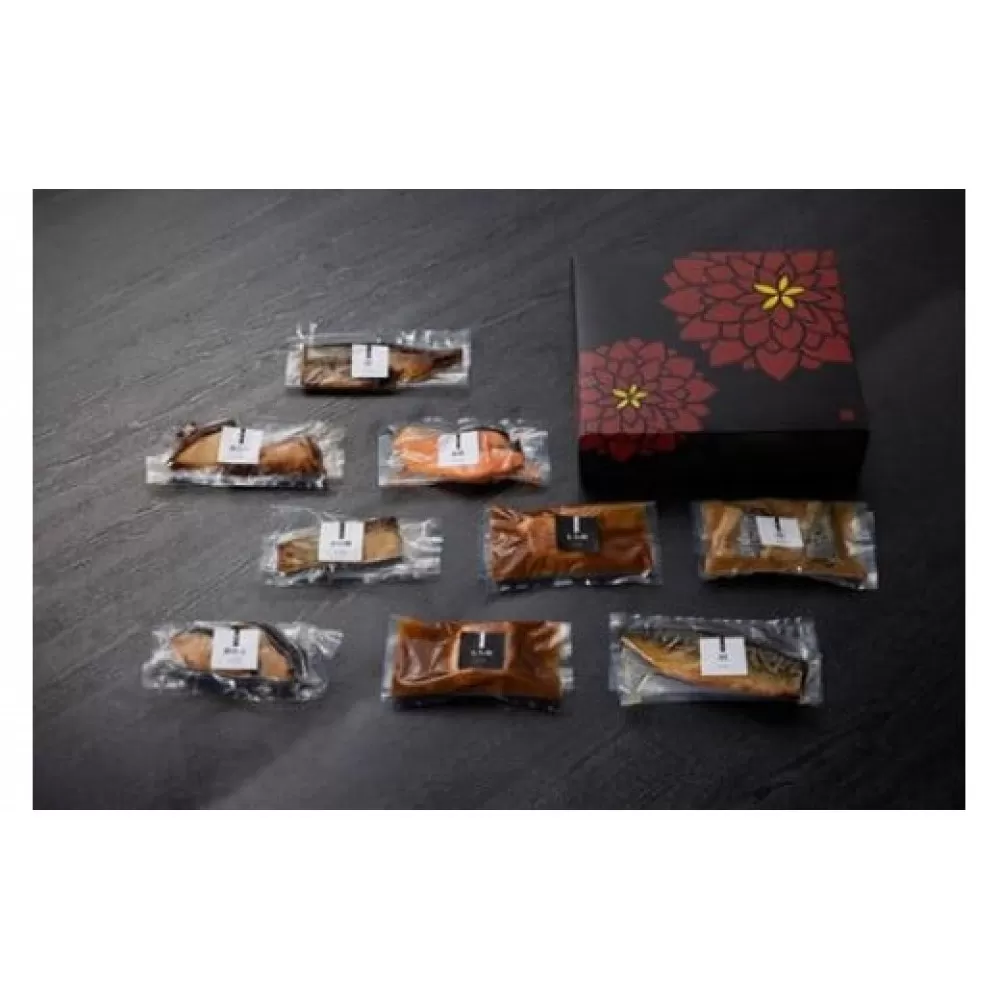 《料亭 門松》料亭の季節の魚詰め合わせセット【惣菜 銀むつ西京焼き 銀だら幽庵焼き 沖目鯛田舎味噌焼き 紅鮭の塩焼き 鯖の旨味醤油焼き 鯖の味噌煮 和豚もち豚のシチュー 料亭の味 料亭 門松 神奈川県 小田原市 】