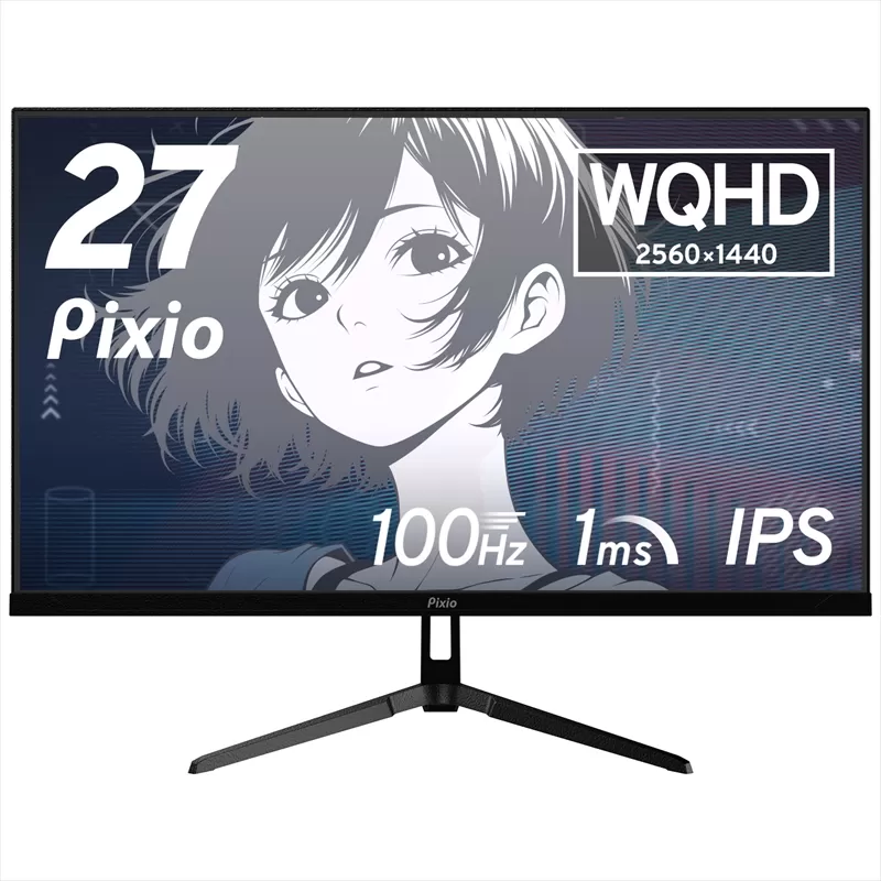Pixio ゲーミングモニター 27インチ WQHD 100Hz IPS ブラック/黒 PX275WAVE【 神奈川県 小田原市 】