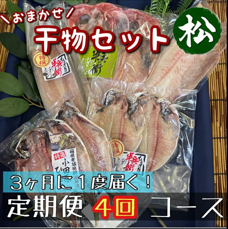 【3ヶ月に1回定期便4回】厳選！小田原の旬の干物セット 松【 まぐろや 神奈川県小田原市 】
