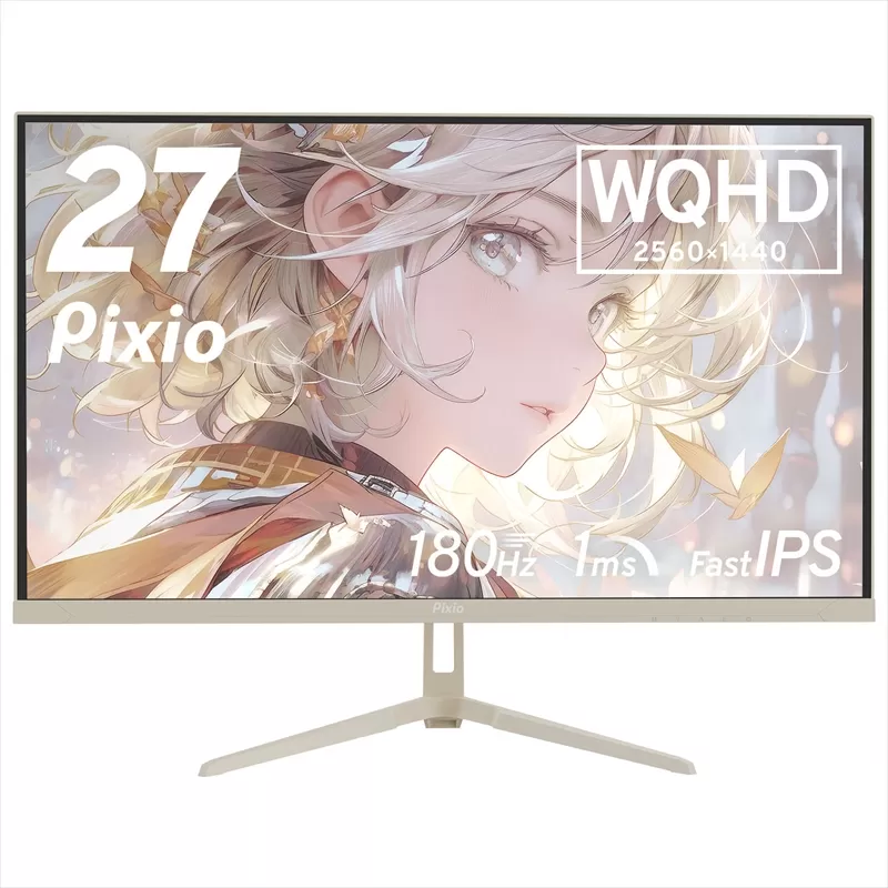 Pixio ゲーミングモニター 27インチ WQHD 180Hz IPS ベージュ PX278WAVEBE【 神奈川県 小田原市 】