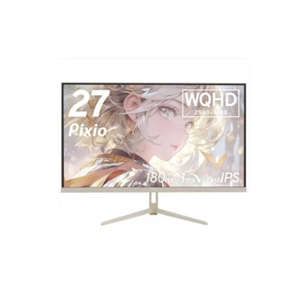Pixio ゲーミングモニター 27インチ WQHD 180Hz IPS ベージュ PX278WAVEBE