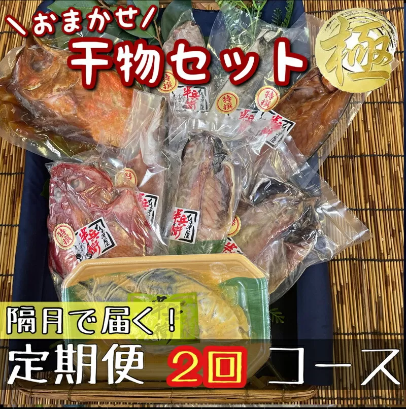 【隔月定期便2回】厳選！小田原の旬の干物セット 極【 まぐろや 神奈川県小田原市 】