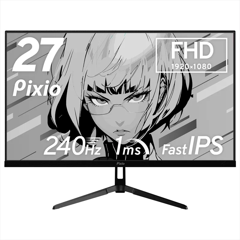 Pixio ゲーミングモニター 27インチ FHD 240Hz Fast IPS ブラック/黒 PX279WAVE【 神奈川県 小田原市 】