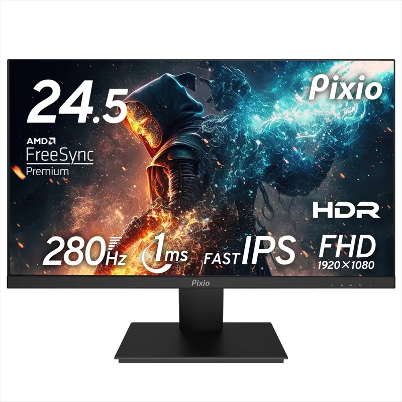 Pixio ゲーミングモニター 24.5インチ FHD 280Hz Fast IPS ブラック/黒 PX259P【 神奈川県 小田原市 】