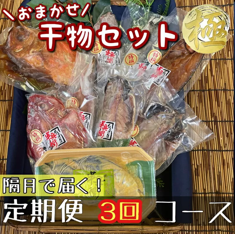 【隔月定期便3回】厳選！小田原の旬の干物セット 極【 まぐろや 神奈川県小田原市 】