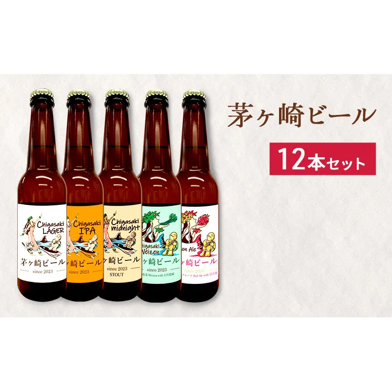 茅ヶ崎ビール アソート 12本セット　【お酒　ビール　クラフトビール　瓶入り　段ボール入り】 地ビール 瓶ビール アルコール飲料 家飲み 晩酌 バーベキュー BBQ 