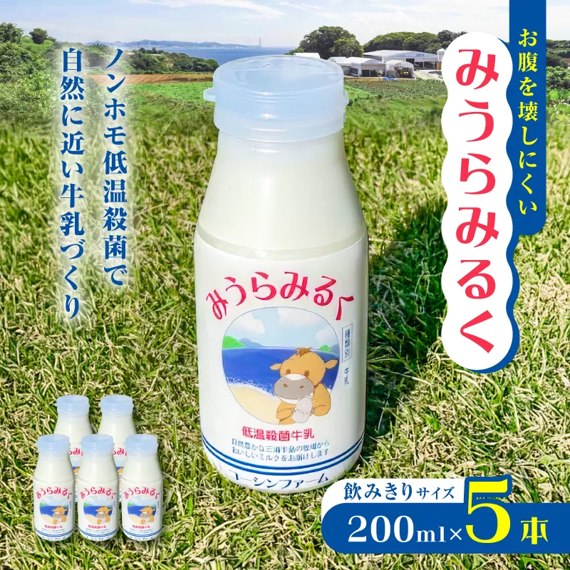 みうらみるく飲みきりサイズ200ml×5本