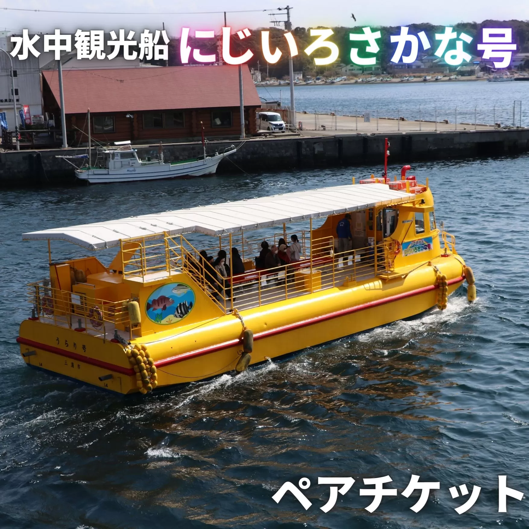 水中観光船にじいろさかな号ペアチケット