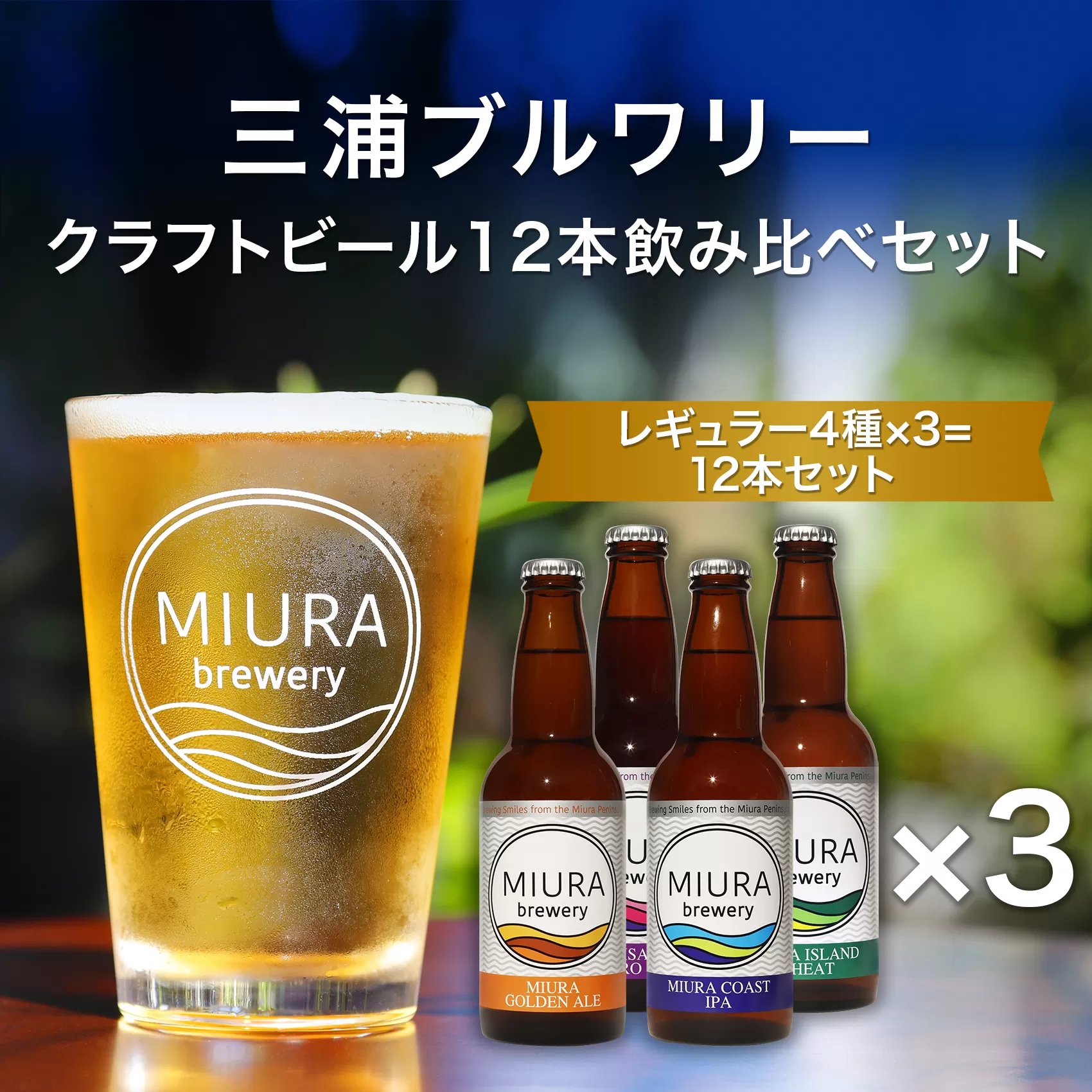 【三浦ブルワリー】クラフトビール12本飲み比べセット