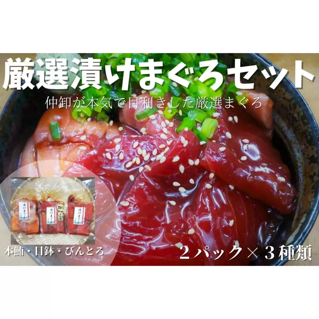 厳選漬けまぐろセット