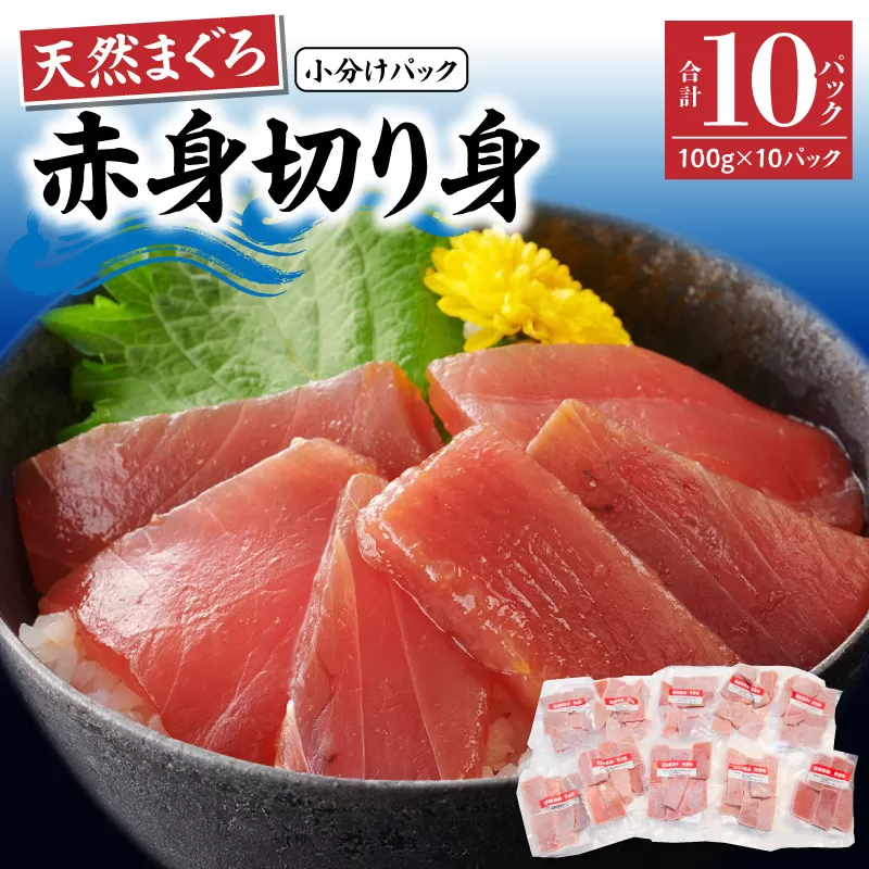 【神奈川県漁連】＜小分けパックで使いやすい＞切れてる天然マグロ 100g×10パック