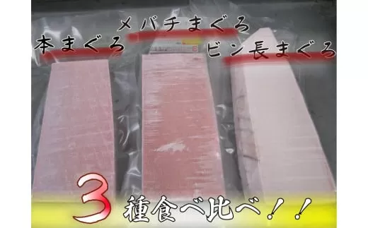 三崎といえばまぐろ 3種食べ比べ