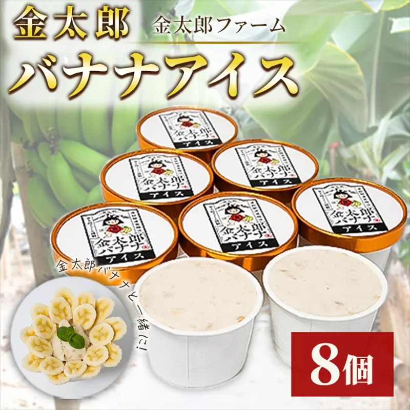 金太郎バナナアイス（8個） 栽培期間中農薬不使用 【国産 ギフト プレゼント 贈り物 お返し おいしい 果物 くだもの フルーツ お歳暮 お中元 】
