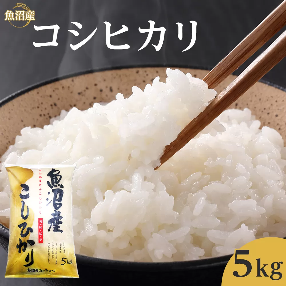 令和７年産魚沼産コシヒカリ　5kg　2025年10月～発送開始｜新潟県　魚沼　こしひかり　令和7年産