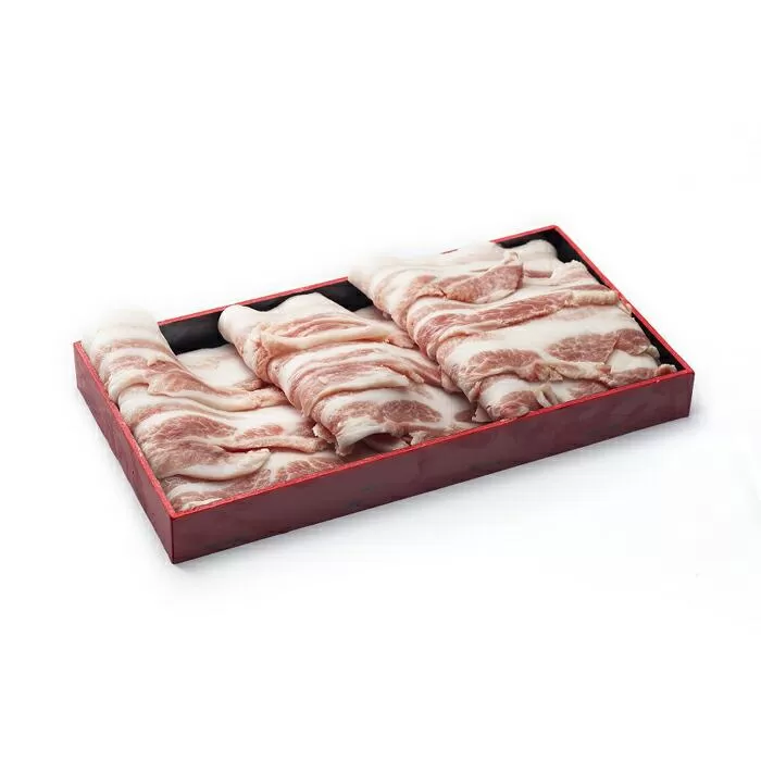 純白のビアンカ　豚バラ焼肉用　800g　新潟　新潟県　豚　豚肉　