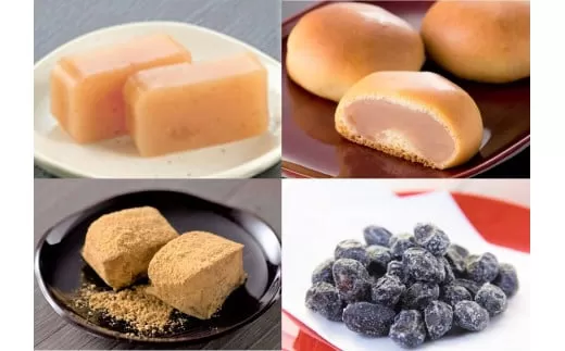 和菓子 新発田ブランド彩セット 【 和菓子 城下町 セット ブランド 甘納豆 羊羹 ゆべし まんじゅう 老舗 B06_02 】