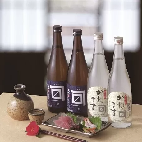 【贈答用箱入】金升 碧ラベル・本格米焼酎 かねますセット 720ml×4本 【 新潟県 新発田市 金升酒造 地酒 日本酒 米焼酎 セット 720ml 2本 贈答 プレゼント E02_02H 】