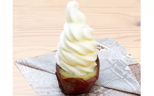 焼きイモソフトクリーム6個とさつまいもプリンセット さつまいもマニア さつまいも農カフェきらら 【0022-0002-01】