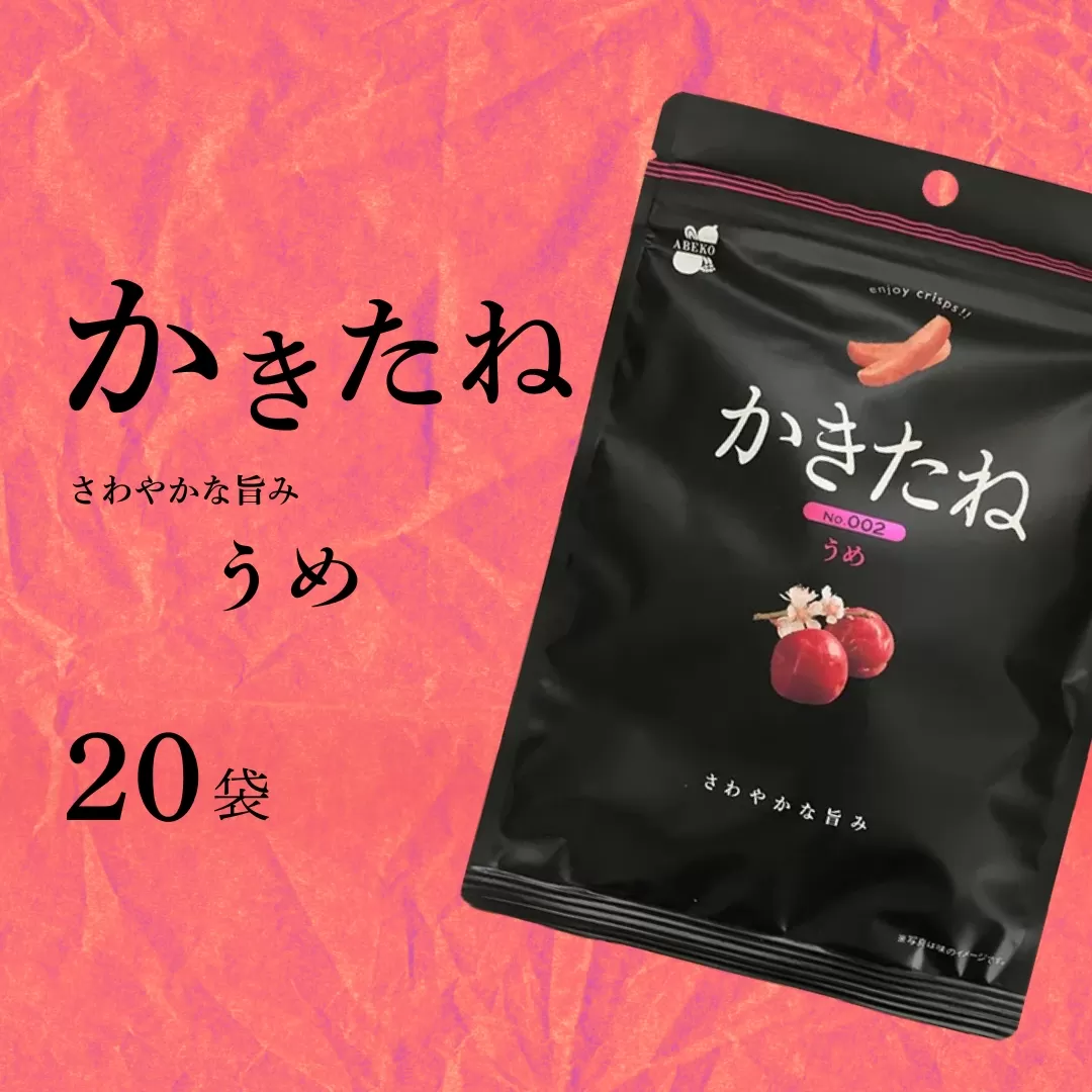 かきたね Basic 002 うめ 20袋セット 米菓 柿の種 阿部幸製菓 【0002-0340SV02-01】