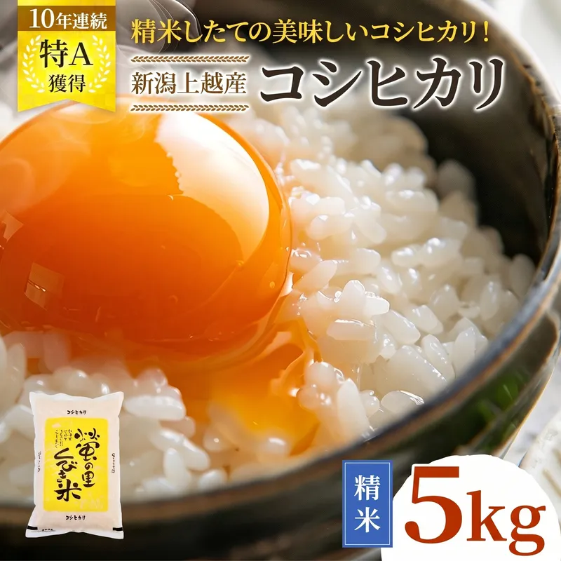 令和8年産 【11月配送】 新潟県上越市産 コシヒカリ 5kg 先行予約 新米 蛍の里